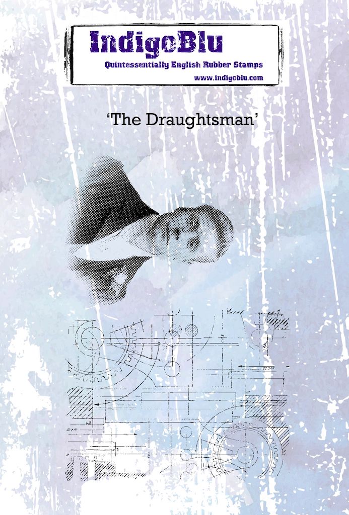 The Draughtsman A6 Red Rubber Stamp